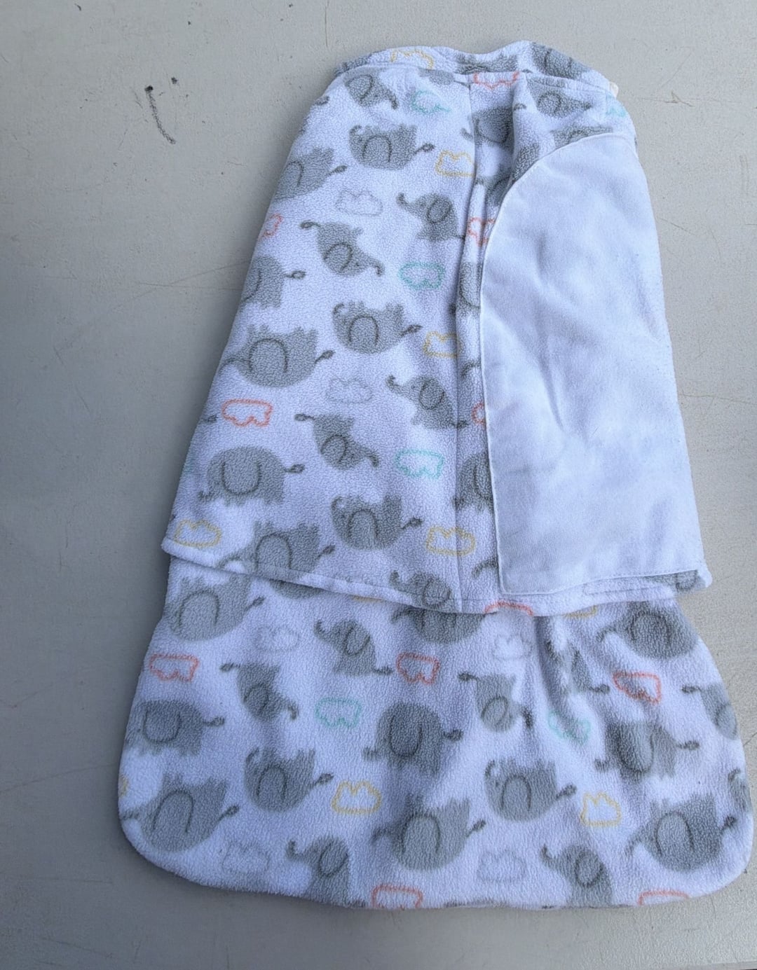Halo Sleepsack Swaddle Size Newborn / 0-3m Elephant Micro-Fleece — image 4 of 4